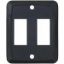 Picture of Diamond Group  Black Double Opening Switch Plate Cover DG215VP 19-1986                                                       