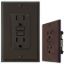 Picture of Diamond Group  Brown 120V/ 15A Indoor/ Outdoor GFI Receptacle DG15BVP 19-1346                                                