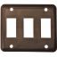 Picture of Diamond Group  Brown 125V/ 16A SPST Triple Rocker Switch w/ Bezel DGZ731VP 19-5026                                           