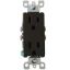 Picture of Diamond Group Decor (R) Brown 125V/ 15A Indoor/ Outdoor Dual Receptacle DGS18VP 19-1386                                      