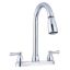 Picture of Dura Faucet  Chrome w/Teapot Handles 8" Kitchen Faucet w/Pull-Down Spout DF-PK350L-CP 10-1342                                