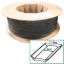 Picture of JR Products  Black Vinyl 1" W X 1000' L Trim Molding Insert 10161 20-1438                                                    