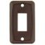 Picture of JR Products  Brown Single Opening Multi Purpose Switch Faceplate 12865 19-1888                                               