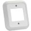Picture of JR Products  White Double Rocker Opening Switch Plate Cover 13515 19-2795                                                    
