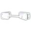Picture of JR Products  White Plastic 4" Straight Entry Door Holder 10465 20-0708                                                       