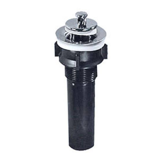 Picture of Lasalle Bristol  1-1/4" Diam x 5"H Chrome Pop-Up Bath Tub Drain Stopper 39136 11-0350                                        