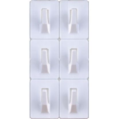 Picture of Magic Mounts Magic Mounts (R) 6-Pack White 1" x 1-5/16"  All-Purpose Hooks 3709 69-9351                                      