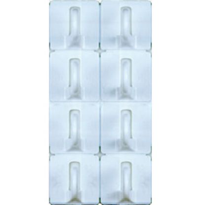 Picture of Magic Mounts Magic Mounts (R) 8-Pack White 1" x 1" Self-Adhesive Cup Hooks 3708 69-9350                                      