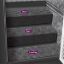 Picture of Prest-o-Fit Step Huggers (R) 23-1/2"L x 10"W Black Granite Step Rug for Landing Steps 5-3090 04-0448                         