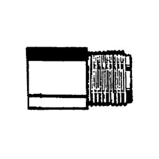Picture of QEST Qicktite (R) 3/4" MPT x 1/2" FPT Gray Acetal Fresh Water Straight Fitting  10-4190                                      