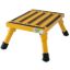 Picture of Safety Step  7"H Yellow Aluminum Folding Step Stool S-07C-Y 69-9777                                                          