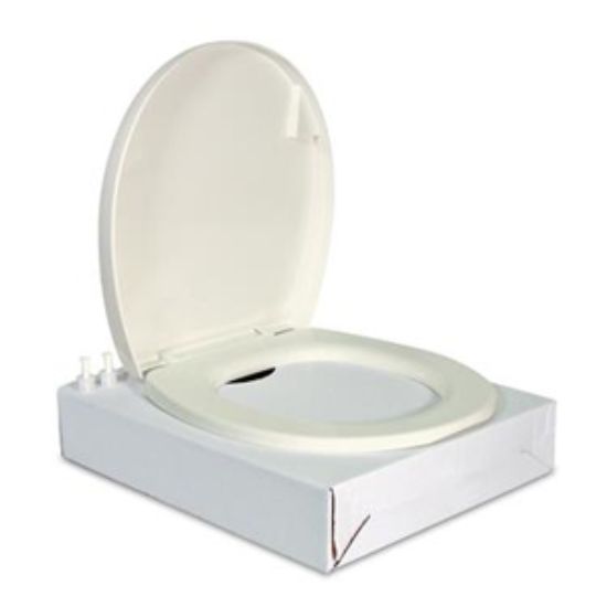 Picture of Thetford  Bone White Round Seat & Cover For Thetford Toilet 42179 12-0289                                                    