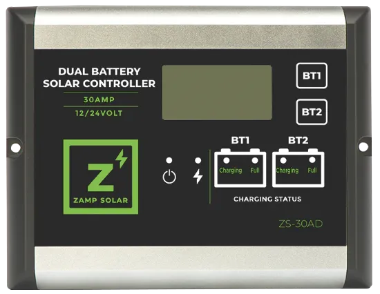 Picture of Zamp Solar 30 Amp Dual Battery 5-Stage PWM Charge Controller