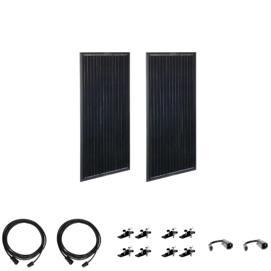 Picture of Zamp Solar OBSIDIAN Series 200 Watt Solar Panel Kit (2x100)