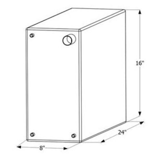 Picture of ICON  24" x 16" x 8" 12 Gal Fresh Water Tank w/ Fittings 12466 10-1614                                                       