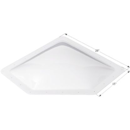Picture of Icon  4"H Bubble Dome Neo Angle White PC Skylight w/15" X 28" Flange 01867 22-0028                                           