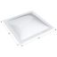Picture of Icon  4"H Bubble Dome Square White PC Skylight w/26" X 26" Flange 01857 22-0334                                              