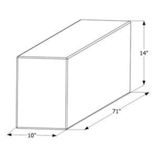 Picture of ICON  71" x 14" x 10" 41 Gal Fresh Water Tank 12451 10-1590                                                                  