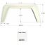 Picture of Icon  Polar White 38-1/8"L x 17-7/8"H Single Axle Universal Fender Skirt 00404 15-1290                                       