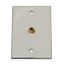 Picture of RV Designer  White Single Cable TV Plate T141 24-0619                                                                        
