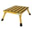 Picture of Safety Step  8"H Yellow Aluminum Folding Step Stool XL-08C-Y 04-0221                                                         