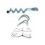 Picture of Valterra Happy Hook Awning Tie Down w/2 Corkscrew Anchors A30-0200 01-0964                                                   