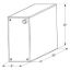 Picture of ICON  39" x 16" x 8" 20 Gal Fresh Water Tank w/ Fittings 12460 10-1604                                                       