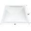 Picture of Icon  4"H Bubble Dome Square White PC Skylight w/34" X 34" Flange 01863 22-0024                                              