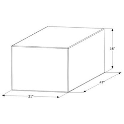 Picture of ICON  47" x 16" x 21" 63 Gal Fresh Water Tank 12456 10-1599                                                                  