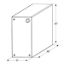 Picture of ICON  48" x 16" x 8" 25 Gal Fresh Water Tank w/ Fittings 12469 10-1623                                                       