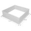 Picture of Icon  White ABS Plastic Square Skylight Trim Ring 12213 22-6243                                                              
